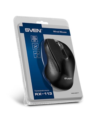Mouse SVEN RX-113, Negru
