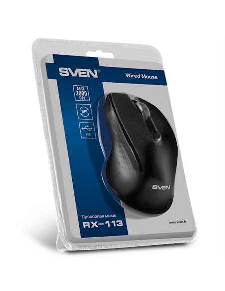 Mouse SVEN RX-113, Negru