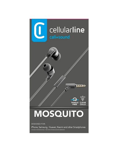 Наушники Cellularline Mosquito, Чёрный