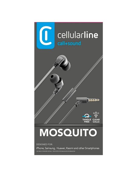 Наушники Cellularline Mosquito, Чёрный
