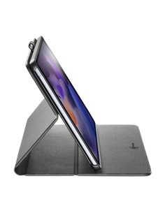 Чехол для планшета Cellularline Folio - Galaxy Tab A8, 10.5", Искусственная кожа, Чёрный