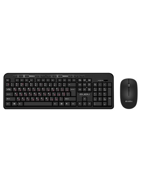 Клавиатура и мышь SVEN KB-C3200W, Беспроводное, Чёрный