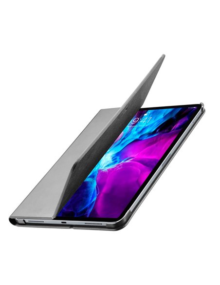 Husă pentru tabletă Cellularline Folio - iPad Pro 12.9" (2021), Piele artificială, Negru
