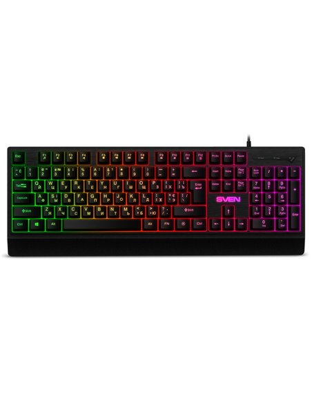 Tastatură SVEN KB-C7150EL, Cu fir, Negru
