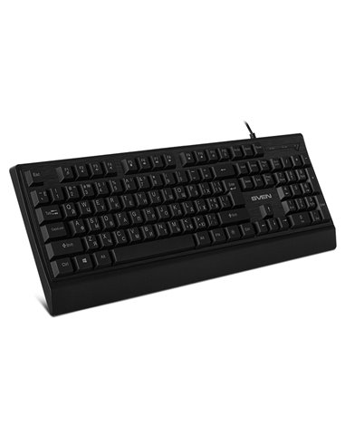 Клавиатура SVEN KB-C7150EL, Проводное, Чёрный