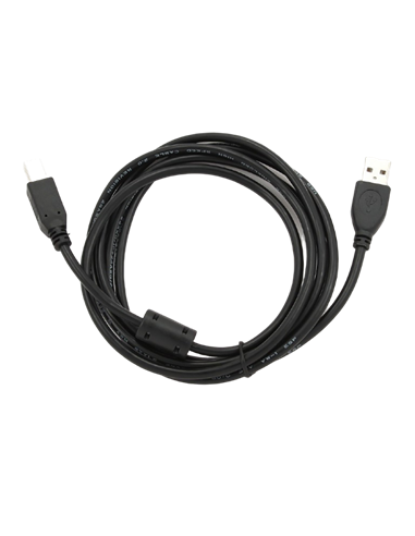 Кабель данных для периферийных устройств Cablexpert CCFB-USB2-AMBM-1.5M, USB Type-A/USB Type-B, 1,5м, Чёрный