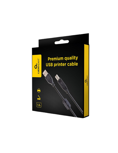 Cablu de date pentru periferice Cablexpert CCFB-USB2-AMBM-1.5M, USB Type-A/USB Type-B, 1,5m, Negru