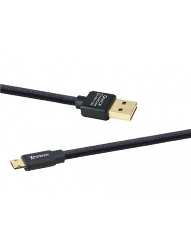 Cablu încărcare și sincronizare Xpower Micro cable Speed Cable, USB Type-A/micro-USB, 1,2m, Negru