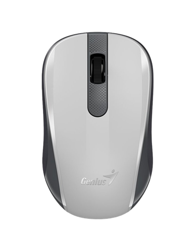 Mouse Wireless Genius NX-8008S, Alb/Gri