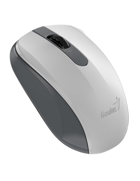 Mouse Wireless Genius NX-8008S, Alb/Gri