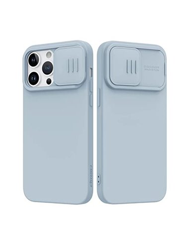 Husă Nillkin iPhone 14 Pro, CamShield Silky Silicone, Star Gray