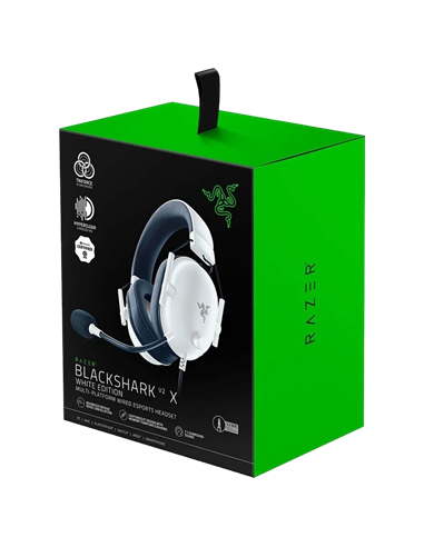 Игровая Гарнитура Razer BlackShark V2 X, Проводной аналоговый, Белый