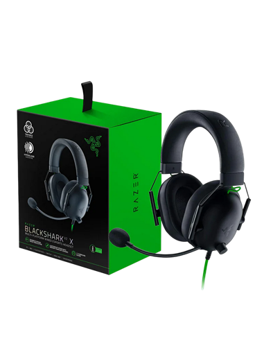 Игровая Гарнитура RAZER BlackShark V2 X, Проводной аналоговый, Чёрный
