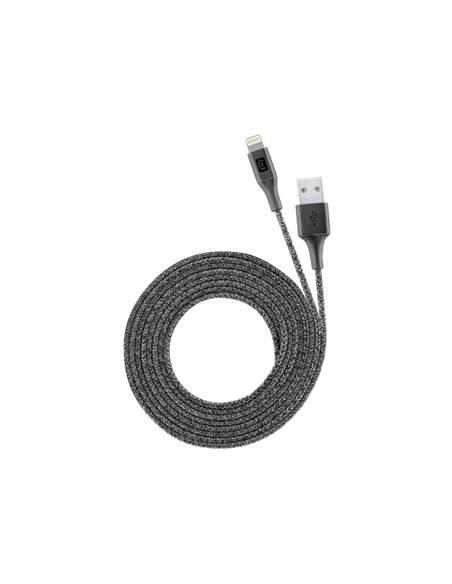 Кабель для зарядки и синхронизации Cellularline Long Cable, USB Type-A/Lightning, 2,5м, Чёрный