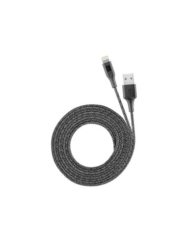 Кабель для зарядки и синхронизации Cellularline Long Cable, USB Type-A/Lightning, 2,5м, Чёрный