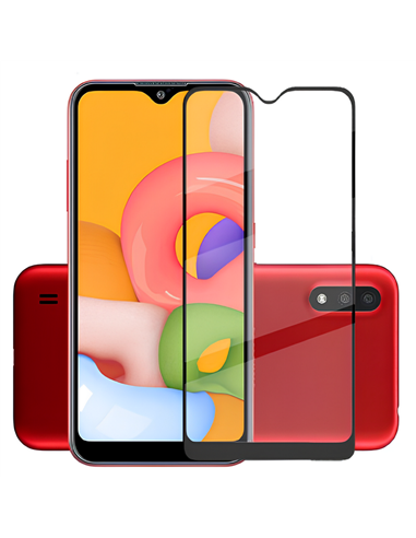 Folie de protecție Xcover Samsung A01 Full covered, Negru