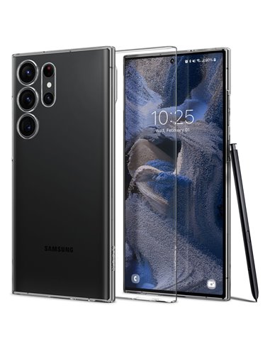 Husă Spigen Samsung S23 Ultra, Airskin, Crystal Clear