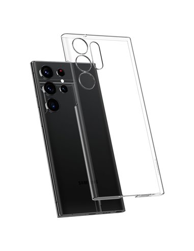 Husă Spigen Samsung S23 Ultra, Airskin, Crystal Clear