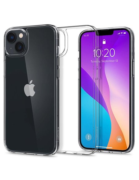 Чехол Spigen iPhone 14, Airskin Hybrid, Прозрачный