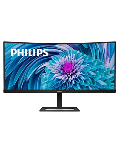 34" Монитор PHILIPS 346E2CUAE, VA 3440x1440 WQHD, Чёрный
