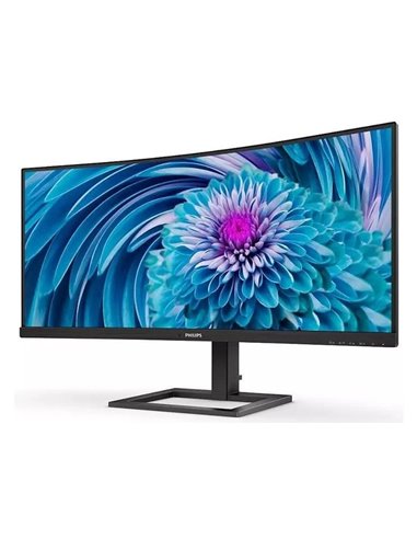 34" Монитор PHILIPS 346E2CUAE, VA 3440x1440 WQHD, Чёрный