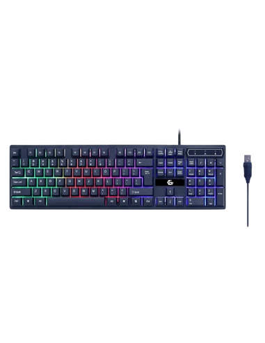 Set Tastatură + Mouse + Mouse Pad + Căști Gembird GGS-UMGL4-02, Cu fir, Negru