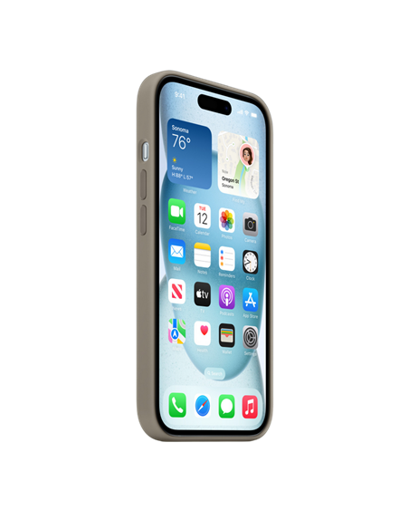 Husă Apple iPhone 15 Silicone Case with MagSafe, Clay