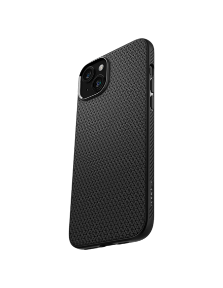 Чехол Spigen iPhone 15 Plus Liquid Air, Матовый Черный