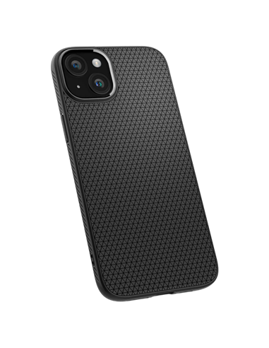 Чехол Spigen iPhone 15 Plus Liquid Air, Матовый Черный