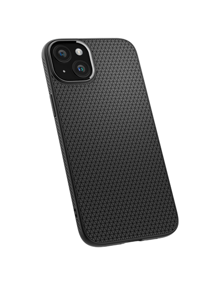Чехол Spigen iPhone 15 Plus Liquid Air, Матовый Черный