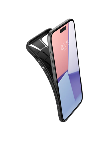 Husă Spigen iPhone 15 Plus Liquid Air, Negru Mat
