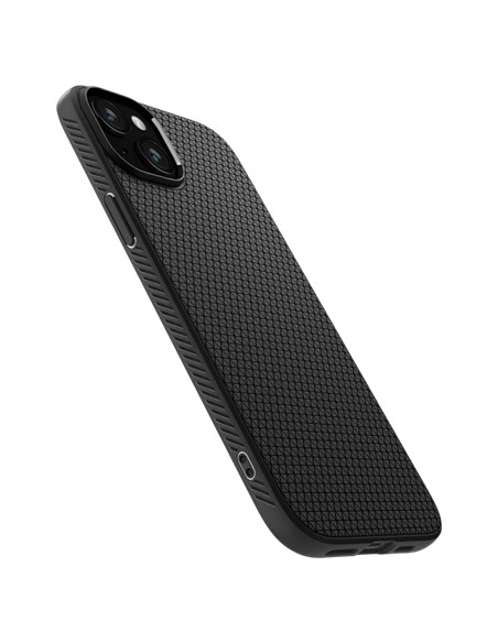 Чехол Spigen iPhone 15 Plus Liquid Air, Матовый Черный
