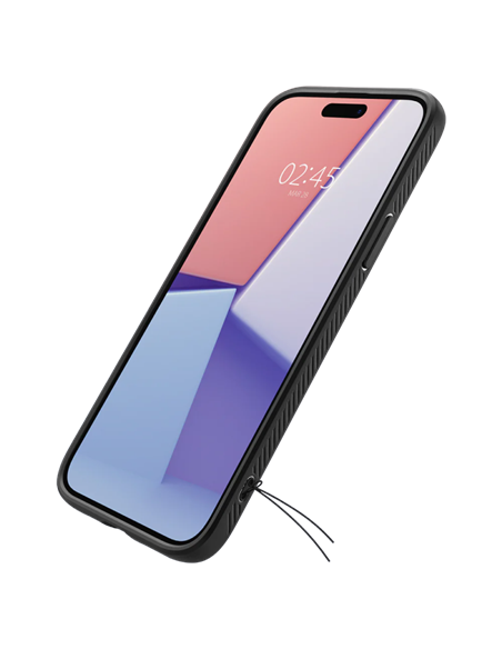 Чехол Spigen iPhone 15 Plus Liquid Air, Матовый Черный