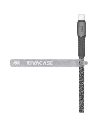 Кабель для зарядки и передачи данных Rivacase PS6105, USB Type-C/USB Type-C, 2,1м, Серый