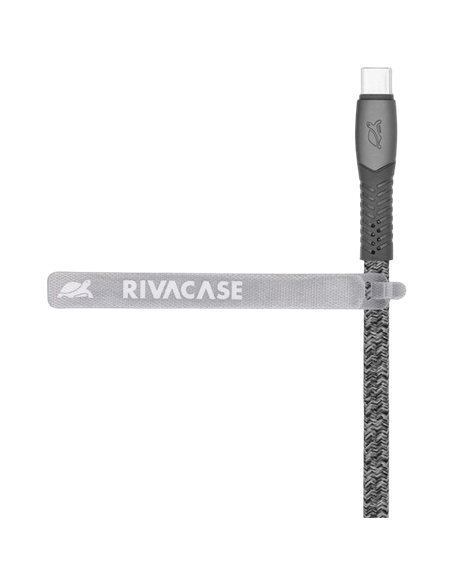 Кабель для зарядки и передачи данных Rivacase PS6105, USB Type-C/USB Type-C, 2,1м, Серый