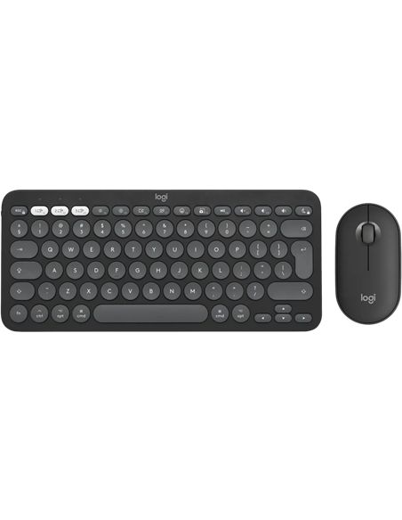 Set Tastatură + Mouse Logitech Pebble 2 Combo pentru MAC, Fără fir, Negru