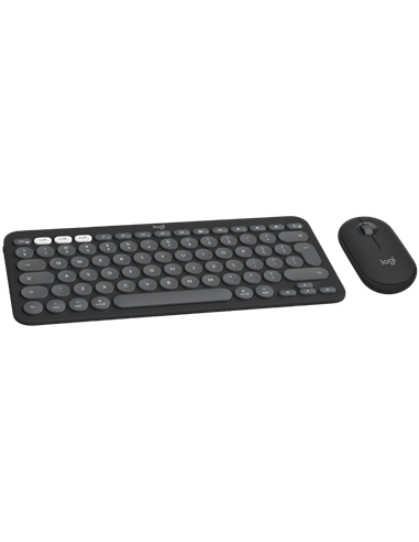 Клавиатура и мышь Logitech Pebble 2 Combo для MAC, Беспроводное, Чёрный