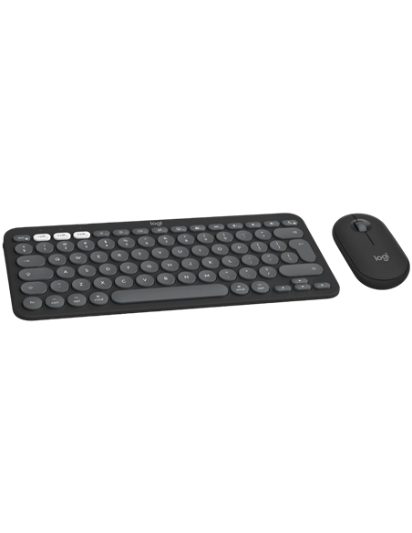 Set Tastatură + Mouse Logitech Pebble 2 Combo pentru MAC, Fără fir, Negru