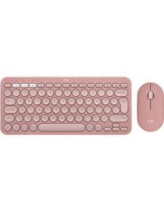 Set Tastatură + Mouse Logitech Pebble 2 Combo, Fără fir, Roz