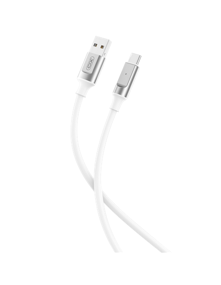 Cable de date XO NB251, USB Type-A/micro-USB, 1m, Alb