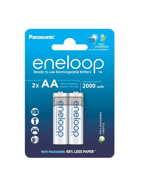 Acumulatori Panasonic BK-3MCDE/2CP, AA, 2000mAh, 2buc.