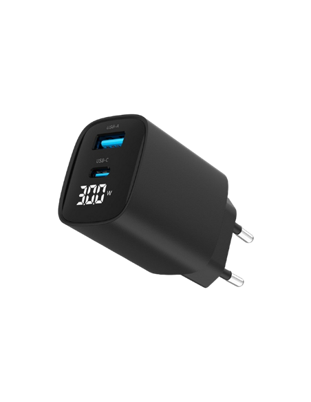 Încărcător Gembird TA-UC-PDQC30LCD-BK-01, 30W, Negru