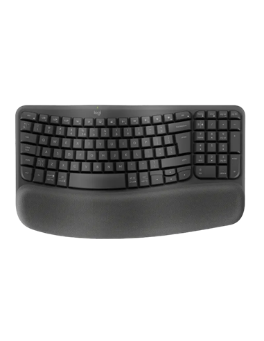Клавиатура Logitech Wave Keys for Business, Беспроводное, Графитовый