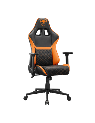 Игровое кресло Cougar Armor One V2, ПВХ Кожа, Черный | Оранжевый