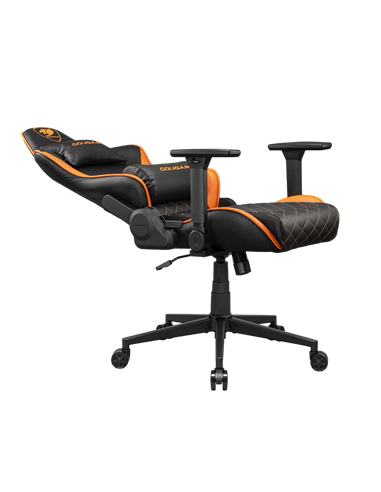 Игровое кресло Cougar Armor One V2, ПВХ Кожа, Черный | Оранжевый