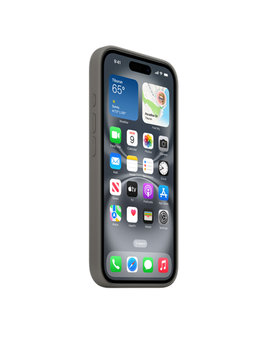 Чехол Apple iPhone16 Silicone Case with MagSafe, Stone Gray