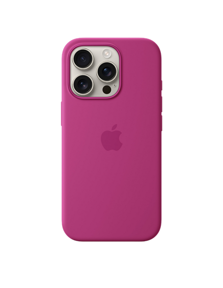 Чехол Apple iPhone 16 Pro Silicone Case with MagSafe, Фуксия 