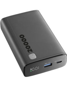 Портативное зарядное устройство Cellularline Elite 20W, 20000мА·ч, Чёрный