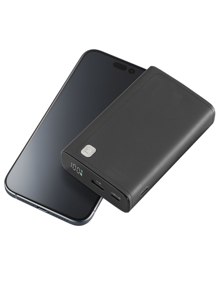 Портативное зарядное устройство Cellularline Elite 20W, 20000мА·ч, Чёрный