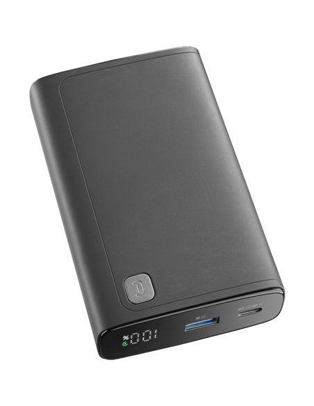 Портативное зарядное устройство Cellularline Elite 20W, 20000мА·ч, Чёрный